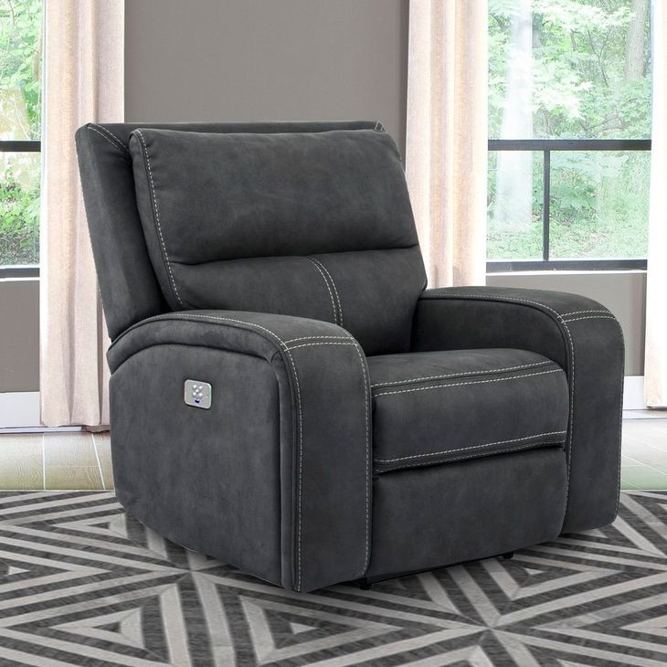 Polaris Slate Performance Fabric Power Recliner