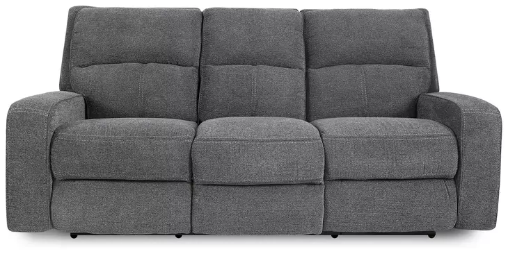 Polaris Bizmark Gray Performance Fabric 85" Power Reclining Sofa