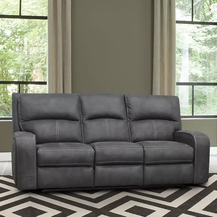 Polaris Slate Performance Fabric 85" Power Reclining Sofa