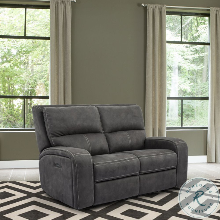 Nova Slate Power Reclining Loveseat From Golden Crest Home | Coleman ...