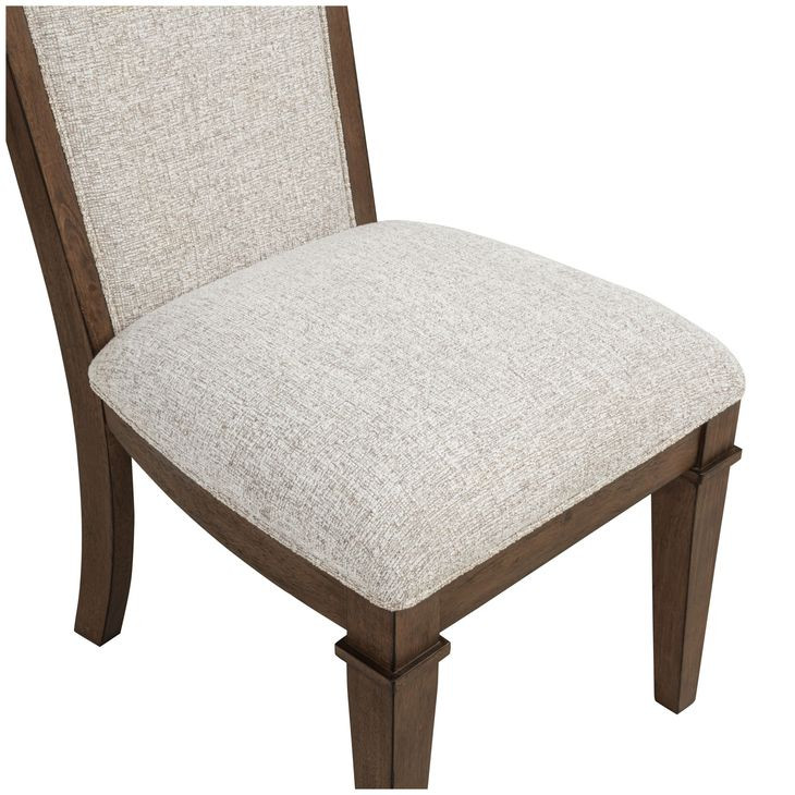 Mariana Gray and Vintage Mocha Upholstered Side Chair Set of 2