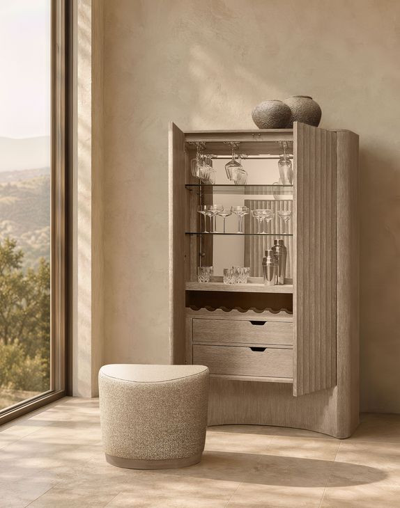 Loggia Aria 2 Door Bar Cabinet with LED