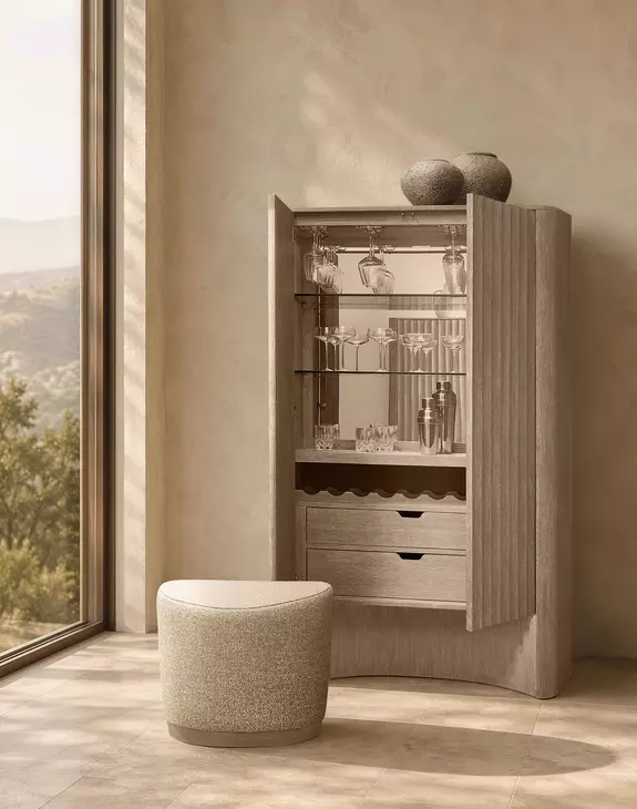 Loggia Aria 2 Door Bar Cabinet with LED