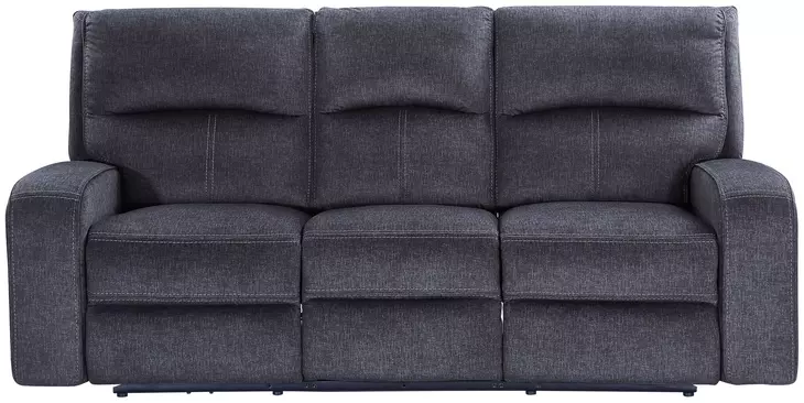 Lovell Gray Power Reclining 87" Sofa with USB Charging