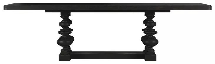 Atrium Black 108" Rectangular Dining Table