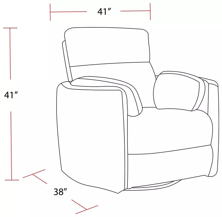 Radius Hickory Brown Leather Swivel Glider Recliner with Pillows