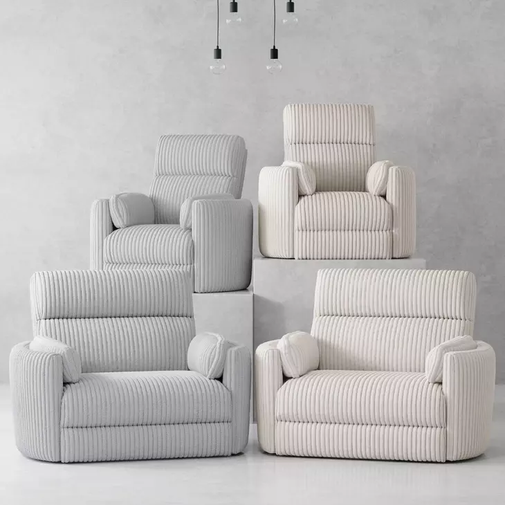 Radius Xl Mega Grey Power Glider Recliner