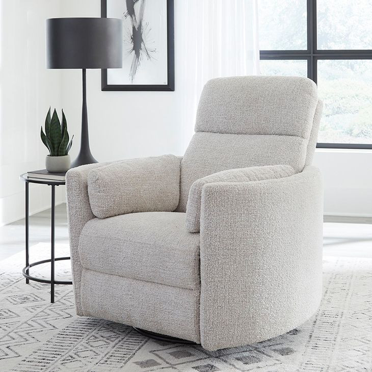 Radius Angora Linen Manual Swivel Recliner