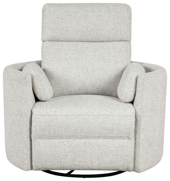 Radius Natural Beauty Quartz Swivel Glider Power Recliner
