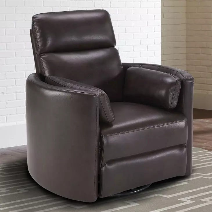 Radius Florence Brown Cordless Swivel Glider Power Recliner