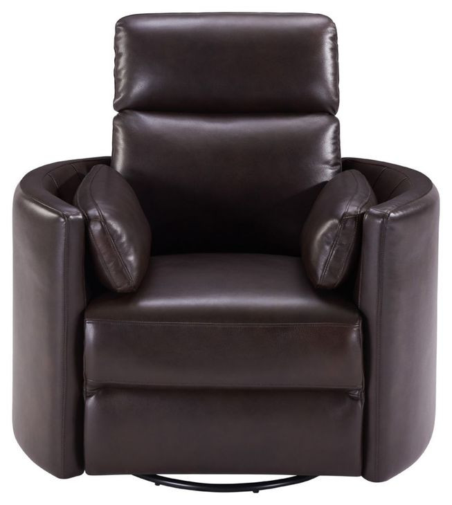 Radius Florence Brown Cordless Swivel Glider Power Recliner