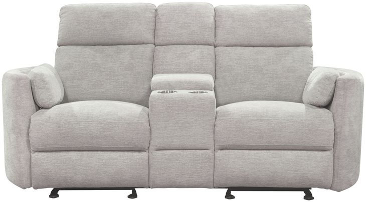 Radius Mineral Power Glider Reclining Console Loveseat
