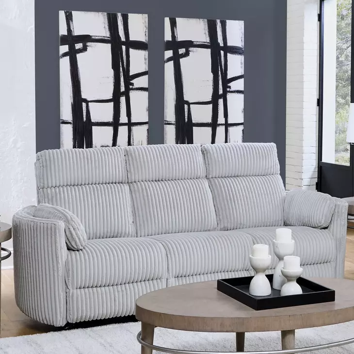 Radius Mega Grey 88" Power Reclining Sofa