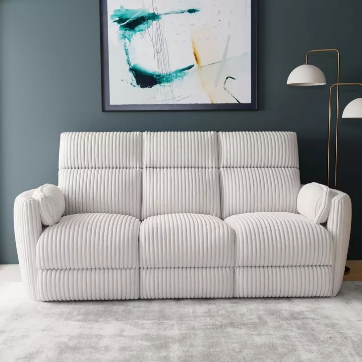 Radius Mega Ivory 88" Power Reclining Sofa