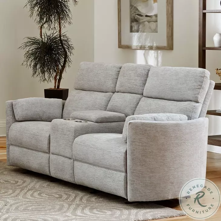 Arc Mineral Power Glider Reclining Console Loveseat