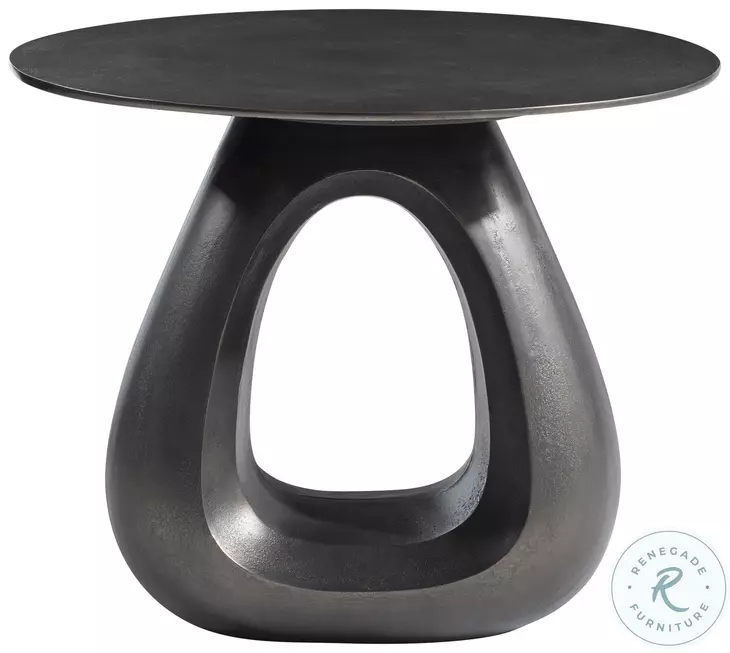 Ursa Black Nickel Side Table