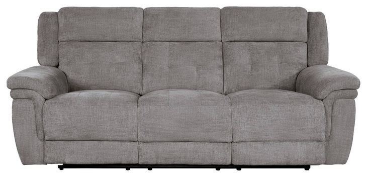 Richland Bristol Grey Power Reclining Sofa With Power Headrest