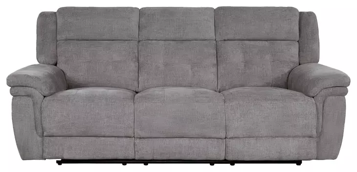 Richland Bristol Grey 90" Power Reclining Sofa With Power Headrest