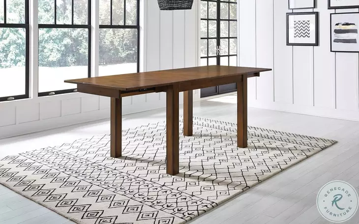 Mariposa Rustic Whiskey Leg Extendable Counter Height Dining Table