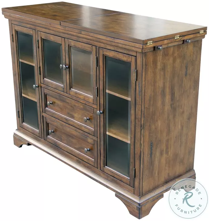 Mariposa Rustic Whiskey Flip Top Server