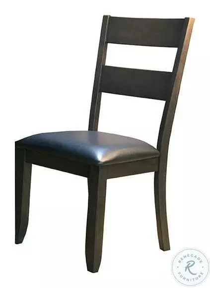 Mariposa Warm Gray 18" Ladder Back Upholstered Side Chair Set of 2