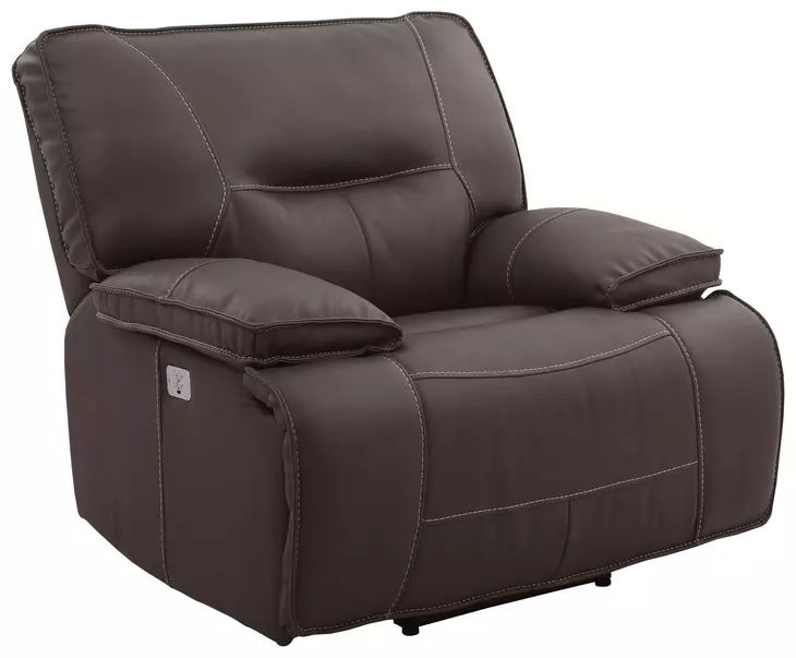 Spartacus Chocolate Power Recliner with Power Headrest