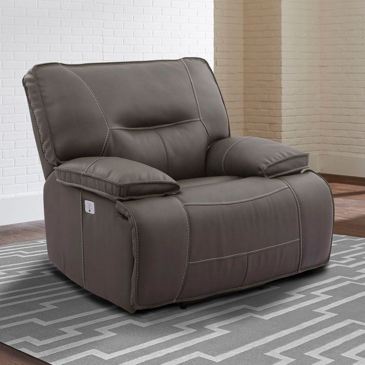 Spartacus Haze Performance Fabric Power Recliner with Power Headrest