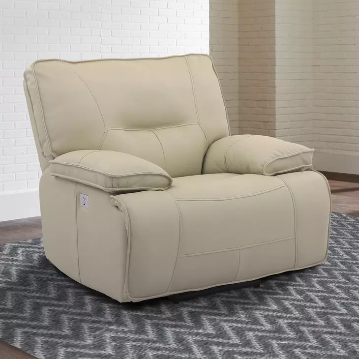 Spartacus Oyster Power Recliner with Power Headrest