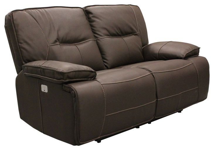 Spartacus Chocolate Dual Performance Fabric Power Reclining Loveseat with Power Headrest