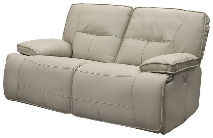 Spartacus Oyster Dual Performance Fabric Power Reclining Loveseat with Power Headrest
