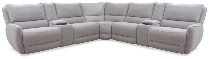 Stellar Bloke Cotton 7 Piece Modular Power Reclining Sectional