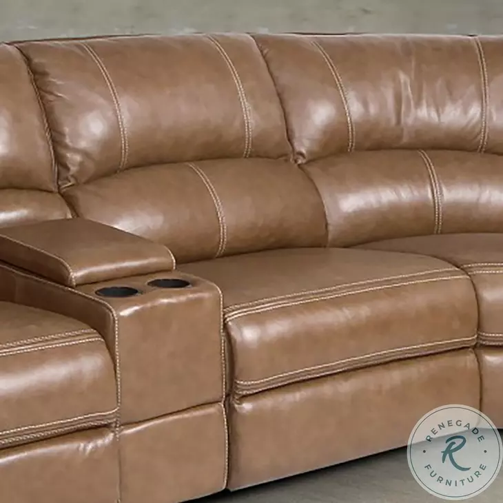 Swift Modular Power Reclining Sectional Set (Bourbon)