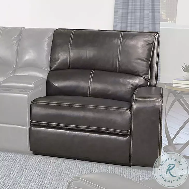 Swift Twilight Leather 6 Piece Modular Power Reclining Sectional