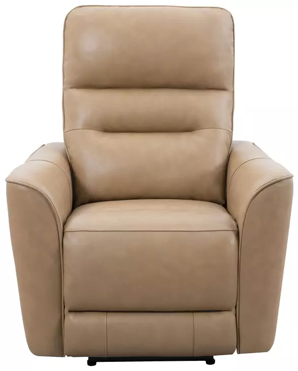 Taylor Brazilian Cappuccino Leather Zero Gravity Power Recliner