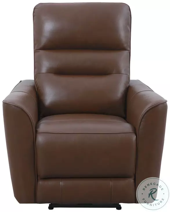 Thalden Brazilian Cocoa Leather Zero Gravity Power Recliner