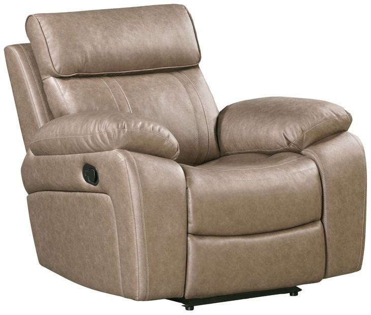 Theon Stokes Toffee Performance Fabric Glider Recliner