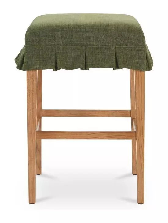 Anna Green Upholstered Counter Height Stool