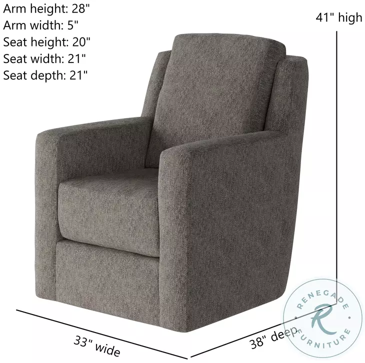 Diva Berber Sterling Swivel Glider