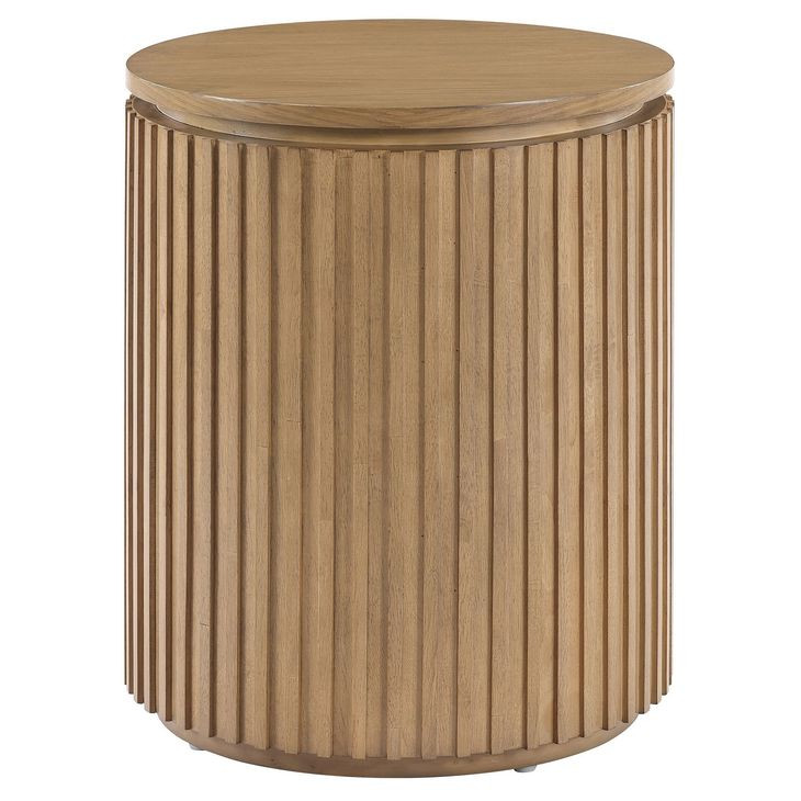 Colvin Toffee Round End Table