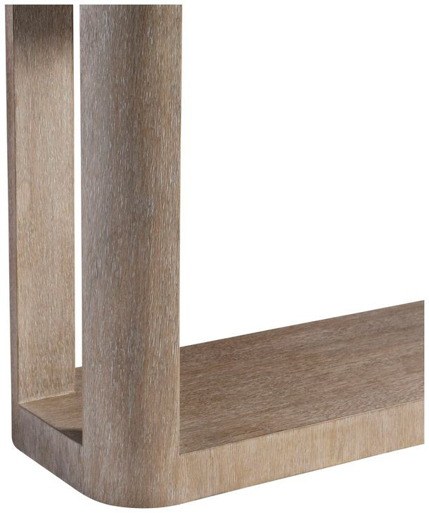 Loggia White and Aria Rectangular Travertine Top Console Table