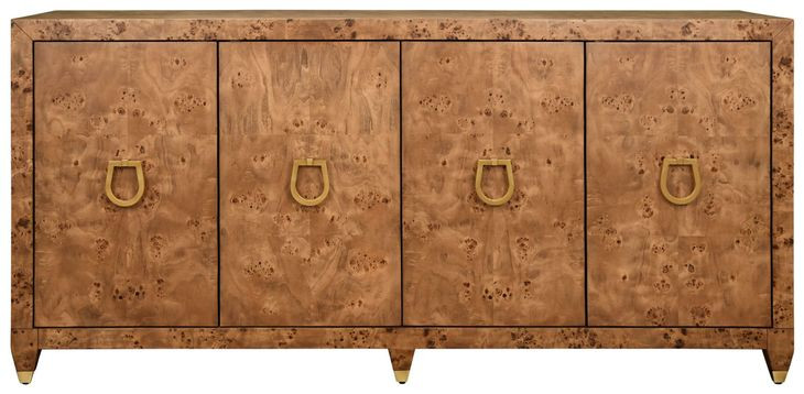 Mulligan Dark Brown 4 Door Buffet