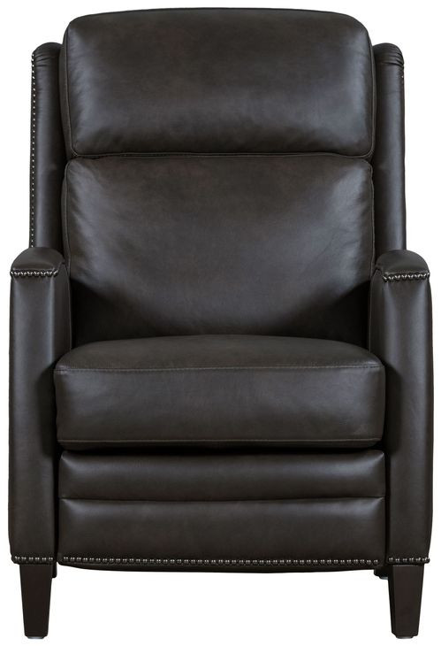 Vermont Slate Noire Leather Recliner