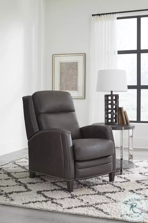 Viremont Slate Noire Leather Recliner