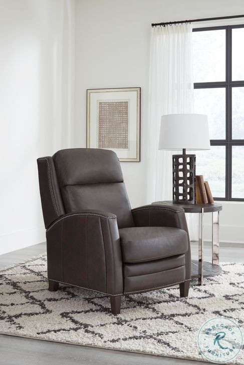 Viremont Slate Noire Leather Power Recliner