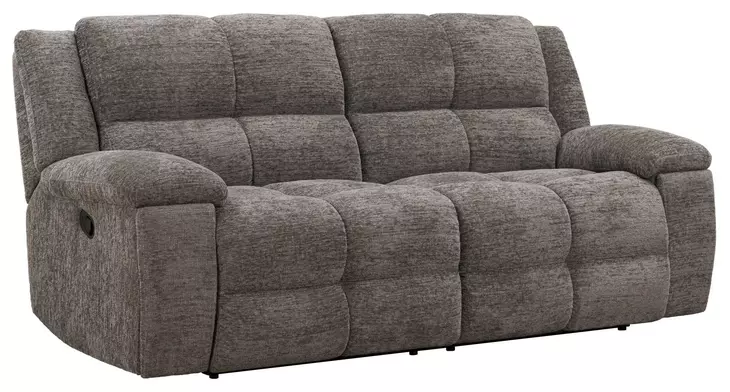 Branton Cabot Stone 90" Manual Reclining Sofa with USB Charging