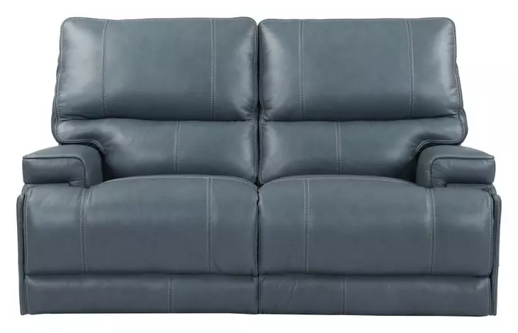 Whitman Verona Azure Cordless 65" Power Reclining Loveseat with Power Headrest