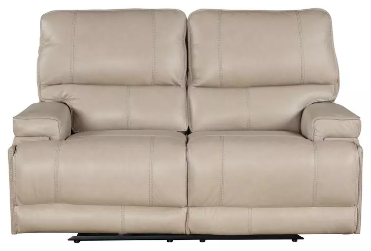 Whitman Verona Linen Cordless 65" Power Reclining Loveseat with Power Headrest