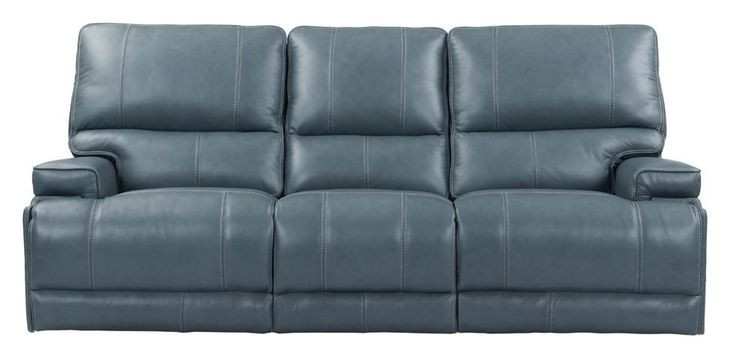Whitman Verona Azure Cordless Power Reclining Sofa with Power Headrest