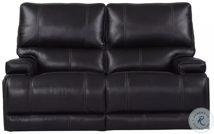 Hemingway Verona Coffee Cordless 65" Power Reclining Loveseat with Power Headrest