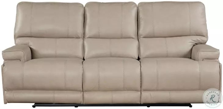 Hemingway Verona Linen Cordless 89" Power Reclining Sofa with Power Headrest